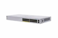 Cisco CBS110-24PP Cisco switch CBS110-24PP (24xGbE, 2xGbE/SFP combo, 12xPoE+, 100W, fanless)