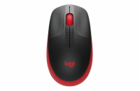 Logitech Wireless Mouse M190 Full-Size, red