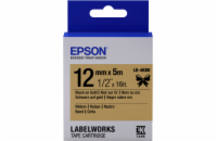EPSON POKLADNÍ SYSTÉMY Epson zásobník se štítky – saténový pásek, LK-4KBK černá / zlatá, 12 mm (5 m) C53S654001 Epson zásobník se štítky – saténový pásek, LK-4KBK černá / zlatá, 12 mm (5 m)