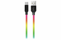 Colorway Datový Kabel Usb / Usb-C/ 1m/ 2.4A/ Multicolor