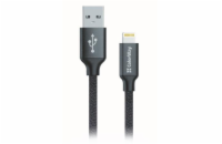 Colorway Datový Kabel USB/ Apple Lightning/ 2.1A/ 1m/ Černý