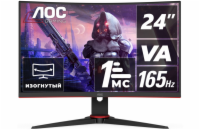 AOC C24G2AE AOC 23,6" LED C24G2AE / zakřivený/ VA/ 1920x1080@165Hz/ 1ms/ 250cd/ 3000:1/ 80M:1/ DP/ HDMI/ VGA/ repro