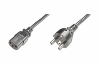 PREMIUMCORD Kabel napájecí 230V/10A, rovná vidlice,  2m