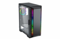 EUROCASE MidT ML G Stylus / 2x USB 2.0 / 1x USB 3.0 / prosklená bočnice / černá