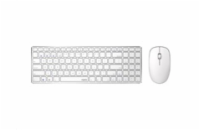 Rapoo 9300M 6940056184740 RAPOO set klávesnice a myš 9300M, bezdrátová, Multi-Mode Slim Mouse, Ultra-Slim Keyboard, bílá