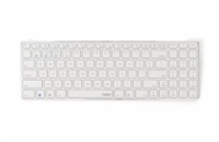 RAPOO klávesnice E9100M, bezdrátová, Ultra-slim, CZ/SK, bílá
