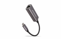 AXAGON ADE-TRC, USB-C 3.2 Gen 1 - Gigabit Ethernet síťová karta, auto instal, titanově šedá