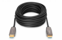 Digitus Assmann AK-330126-100-S Digitus HDMI AOC hybridní optický kabel, Type A M/M, 10m, UHD 8K@60Hz, CE, gold, bl