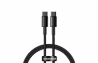 Baseus CATWJ-01 Baseus Tungsten Gold rychlonabíjecí / datový kabel USB-C na USB-C 100W 1m, černá