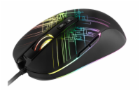 C-TECH herní myš Dusk, casual gaming, 3200 DPI, RGB podsvícení, USB