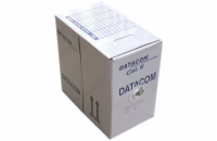 DATACOM kabel drát C6 UTP PVC 305m box šedý
