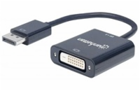MANHATTAN adaptér DisplayPort 1.2a Male to DVI-D Female, Active, 23 cm, Black