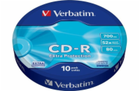 VERBATIM CD-R Verbatim DL 700MB 52x Extra protection 10-spindl RETAIL
