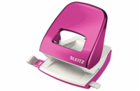 LEITZ Stolní děrovačka  NeXXt WOW 5008, met. růžová, box