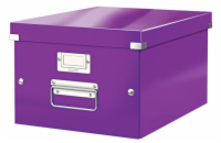 LEITZ Univerzální krabice  Click&Store, velikost M (A4), purpurová