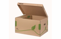 LEITZ Esselte ECO archivační kontejner s víkem, na krabice 80/100 mm, hnědá