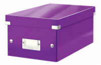 LEITZ Krabice na DVD  Click&Store, purpurová