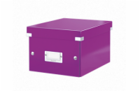 LEITZ Univerzální krabice  Click&Store, velikost S (A5), purpurová