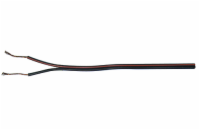 PremiumCord Nestíněná dvojlinka 2x0.35mm černá/červenočerná 1m 