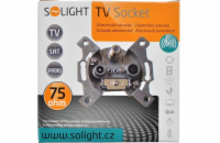 Solight účastnická zásuvka průběžná se SAT, útlum: 7dB - XA06