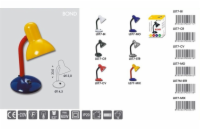 ECOLITE kancelářská stolní lampa BOND, L077M-STR (stříbrná metalíza)