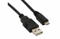 Solight USB kabel, USB 2.0 A konektor - USB B micro konektor, sáček, 1m - SSC1301E