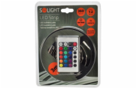 Solight LED světelný pás, RGB, 3m, sada s 12V adaptérem a dálk. ovladačem, 7,2W/m, IP20 - WM55