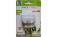 Noční LED svítidlo ECOLITE 0,4W, bílé s vypínačem  XESDEN