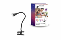 NILSEN LED stolní lampa HAPPY klips 2,5W, černá  PX028