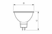 Philips LED žárovka GU5,3 MR16 7W 50W teplá bílá 2700K , reflektor 12V 36° LED žárovka Philips, MR16, 7W, 2700K, úhel 36° P814710