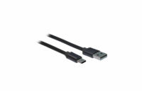 Solight USB-C kabel, USB 2.0 A konektor - USB-C 3.1 konektor, silikon, 2m - SSC1602-S