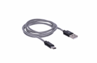 Solight USB-C kabel, USB 2.0 A konektor - USB-C 3.1 konektor, silikon, 1m - SSC1601-S