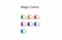 NILSEN LED stolní lampa MAGIC dotyková, stmívatelná, 7W, barev.podsvícení, modrá   US010
