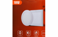 Svítidlo LED přisazené, 18W, 1620lm, 3000-6000K, čtvercové, bílé