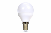 Solight LED žárovka, miniglobe, 8W, E14, 3000K, 720lm, bílé provedení - WZ425-1