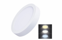 Solight LED mini panel CCT, přisazený, 12W, 900lm, 3000K, 4000K, 6000K, kulatý - WD170