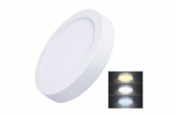 Solight LED mini panel CCT, přisazený, 18W, 1530lm, 3000K, 4000K, 6000K, kulatý - WD172