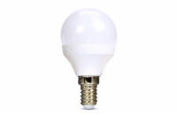 Solight LED žárovka, miniglobe, 6W, E14, 3000K, 510lm, bílé provedení