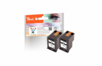 PEACH kompatibilní cartridge HP CB331E, No 338*2 TwinPack, 2x black