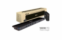 Club3D CSV-1564W100 Club3D dokovací stanice USB-C 3.2 s napájecím adaptérem Triple Display Dynamic PD, 100 W