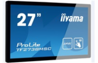 27" iiyama TF2738MSC-B2: IPS, FullHD, capacitive, 10P, 500cd/m2, DP, HDMI, DVI, 16/7, IP1X, černý