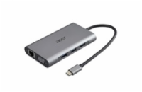 Acer HP.DSCAB.009  12v1 docking station/dongle USB-C: 2×USB3.2, 2×USB2.0, čtečka 1×SD/TF 2×HDMI,1×PowerDelivery,1×DP,1×RJ45,1×3.5 Audio