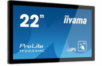 22" iiyama TF2234MC-B7X: IPS, FullHD, capacitive, 10P, 350cd/m2, VGA, DP, HDMI, IP65, černý