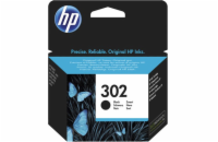 HP 302 originální inkoustová kazeta černá F6U66AE HP Ink Cartridge č.302 black