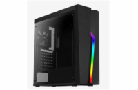 Aerocool ML G Bolt-A-BK-v1, skříň Mid Tower, ATX, bez zdroje, 2xUSB 2.0, 1xUSB 3.0, černá, RGB