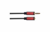 JACK kabel 3,5mm stereo, vidlice - 3,5mm zásuvka 5m   SM5105