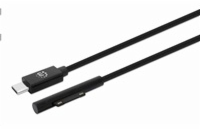 Manhattan 353632 nabíjecí, Surface Connect to USB-C Charging Cable (M/M), 15 V / 3 A, 1.8m, černý Manhattan nabíjecí kabel, Surface Connect to USB-C Charging Cable (M/M), 15 V / 3 A, 1.8m, černá