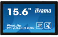 15,6" iiyama TF1634MC-B8X: IPS, FullHD, capacitive, 10P, 450cd/m2, VGA, DP, HDMI, IP65, černý