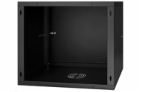 LEXI-Net 19" nástěnný rozvaděč Basic 9U 525x450, plechové dveře, bez zad, rozložený, černý