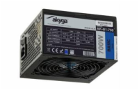 AKY AK-B1-700BE ATX Power Supply 700W BLACK EDITION P4+4 PCI-E SATA PPFC 12 cm